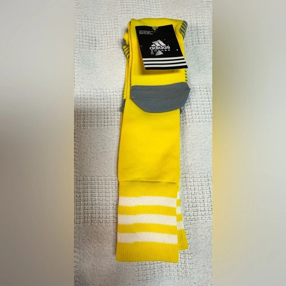 Adidas Men's Bright Yellow Athletic Socks